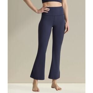 QUINCE Buttery Soft Navy Blue Flare Boot Cut Yoga Athleisure Leggings Large